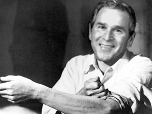Bush as heroin addict Bush as heroin addict